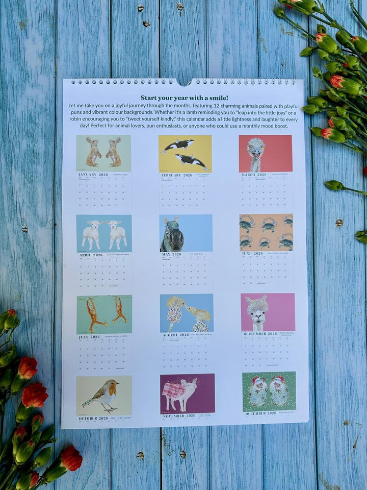 2026 LYRA AND FRIENDS WALL CALENDAR