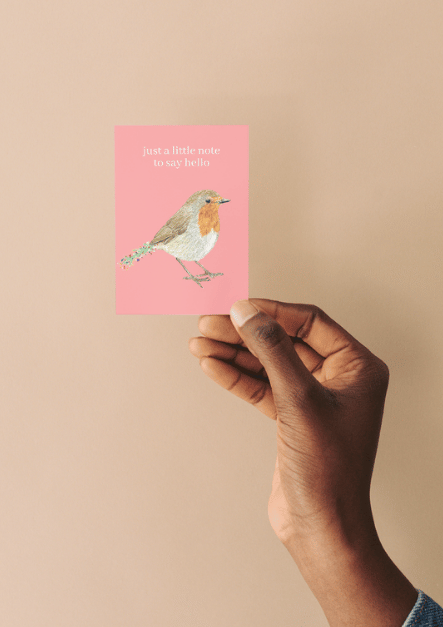 Just a little note Robin QR Card - Add Video, Photo or Voice to this card