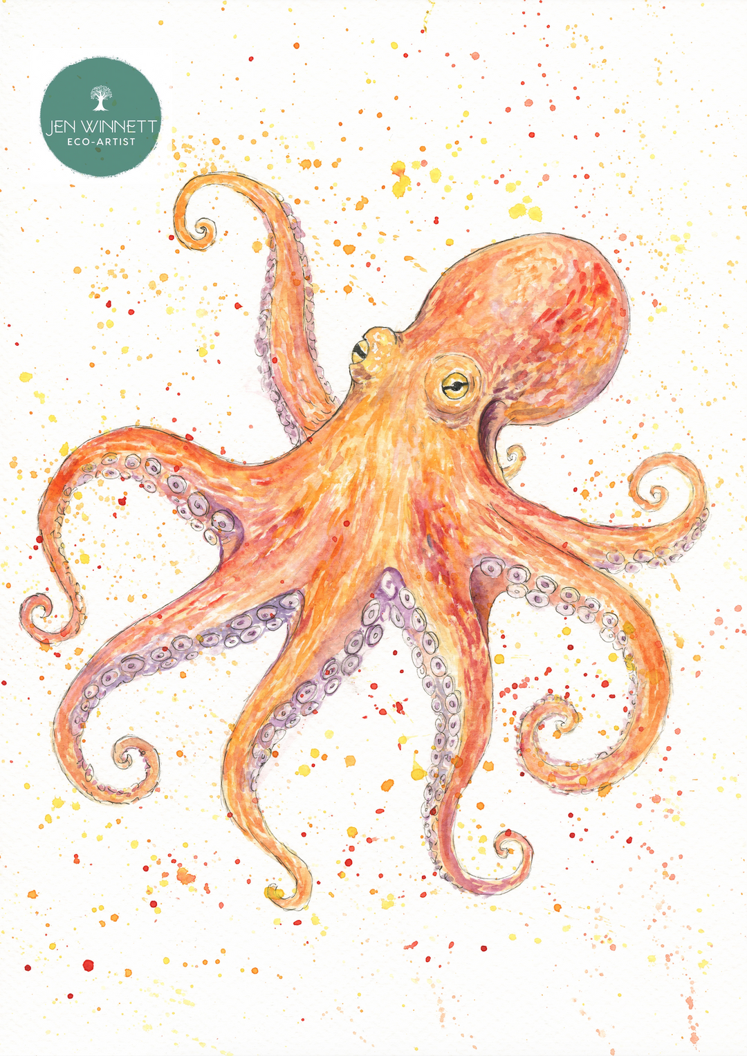 OCTAVIA THE OCTOPUS - SIGNED PRINT