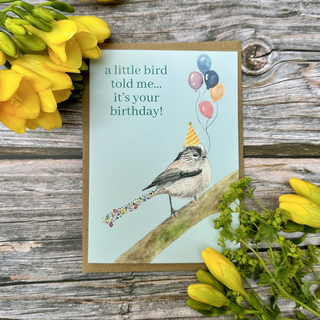 A LITTLE BIRD TOLD ME IT'S YOUR BIRTHDAY ECO CARD