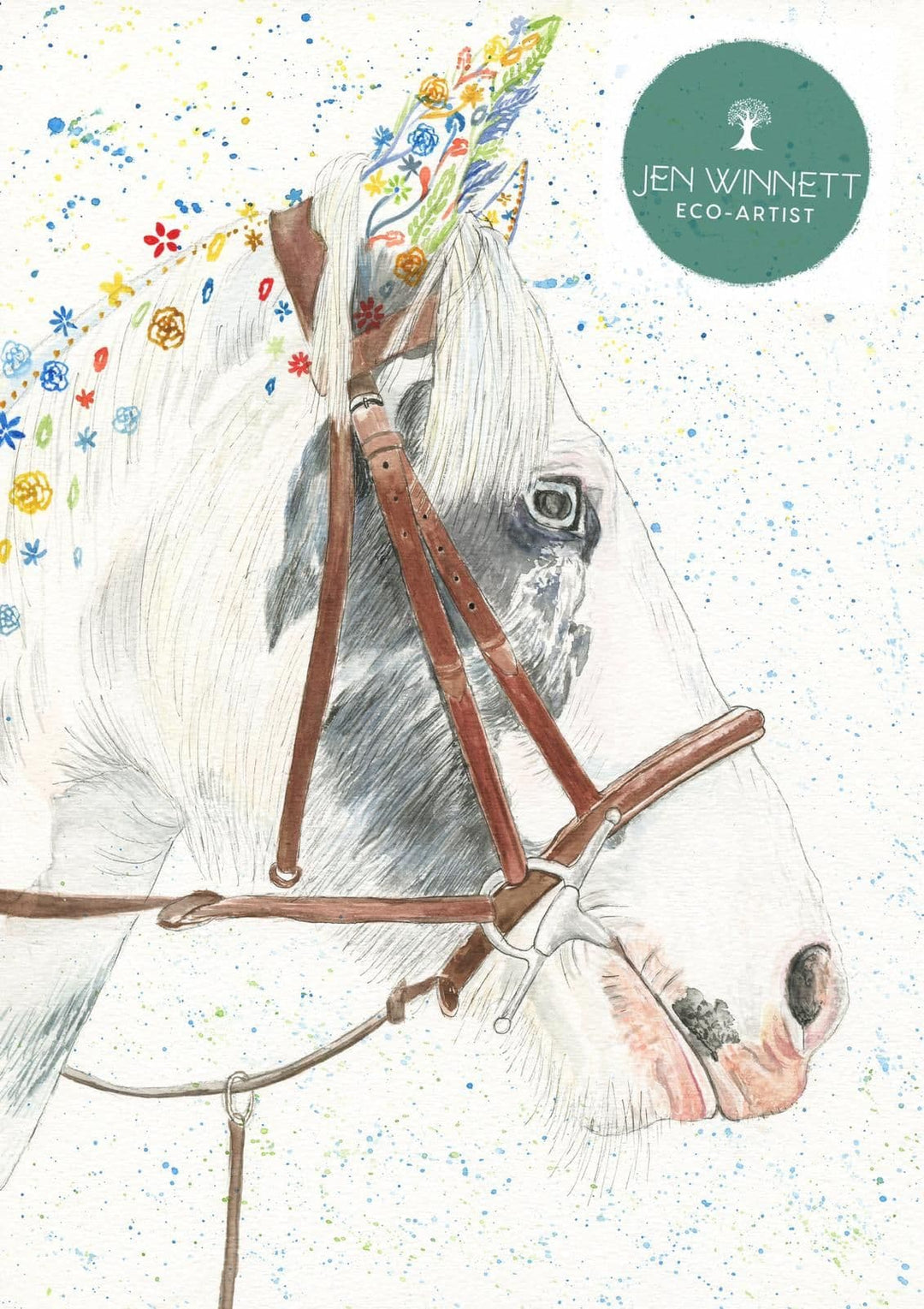 ALFIE THE HORSE - SIGNED PRINT