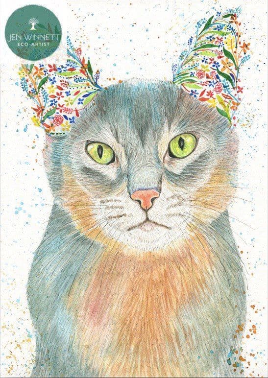 ANGEL THE CAT - SIGNED PRINT