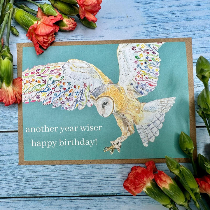 ANOTHER YEAR WISER OWL ECO CARD