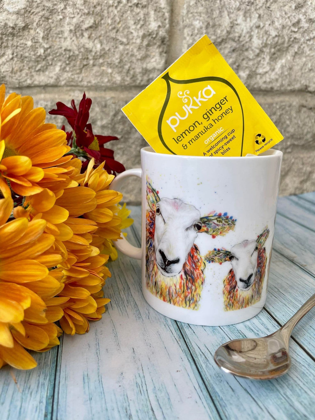 BAABARA THE SHEEP LARGE BONE CHINA MUG