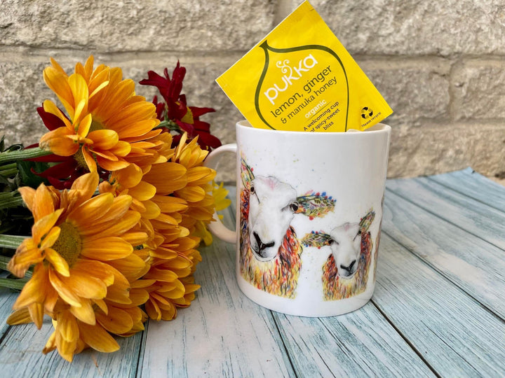 BAABARA THE SHEEP LARGE BONE CHINA MUG