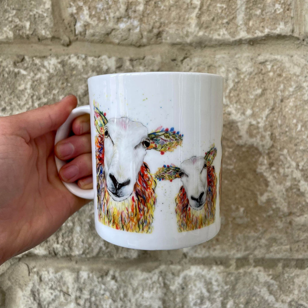 BAABARA THE SHEEP LARGE BONE CHINA MUG