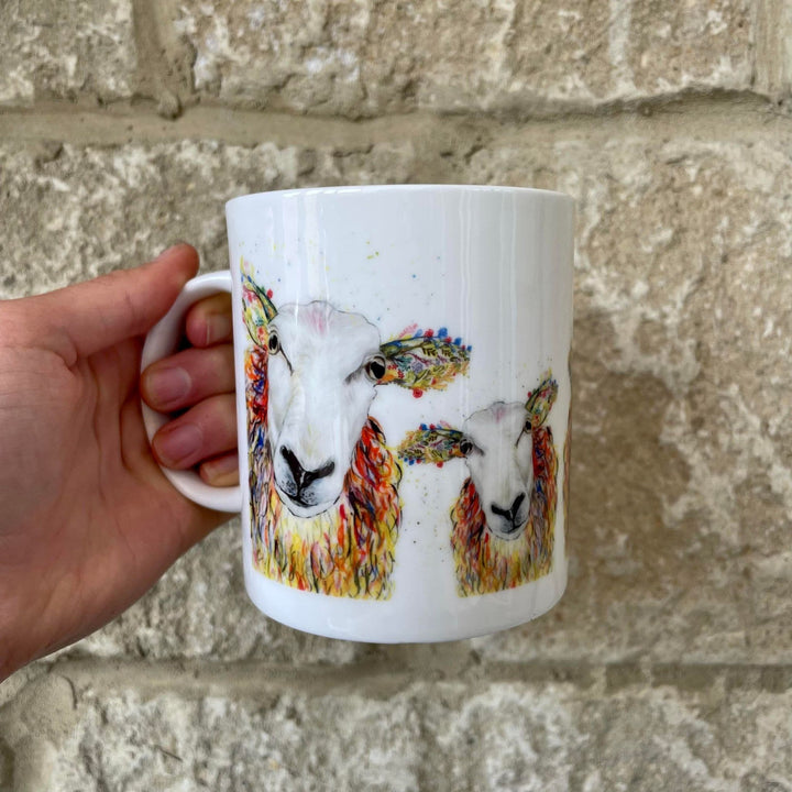 BAABARA THE SHEEP LARGE BONE CHINA MUG