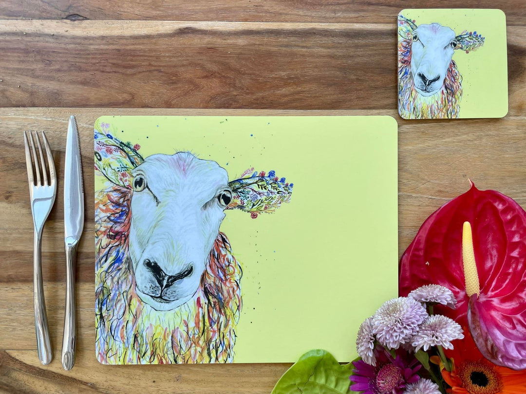 BAABARA THE SHEEP LUXURY CORK PLACEMAT