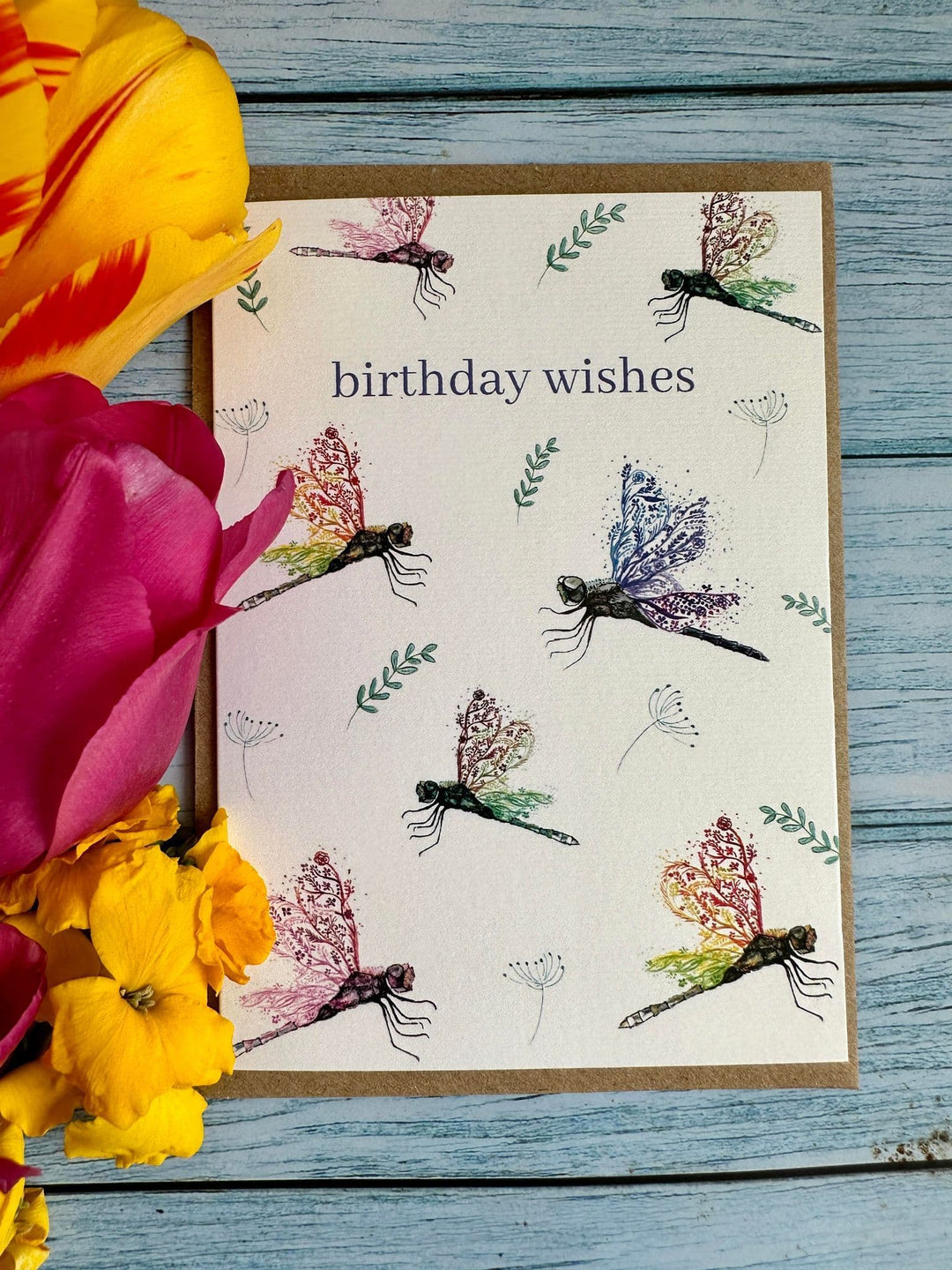 BIRTHDAY WISHES DRAGONFLY ECO CARD
