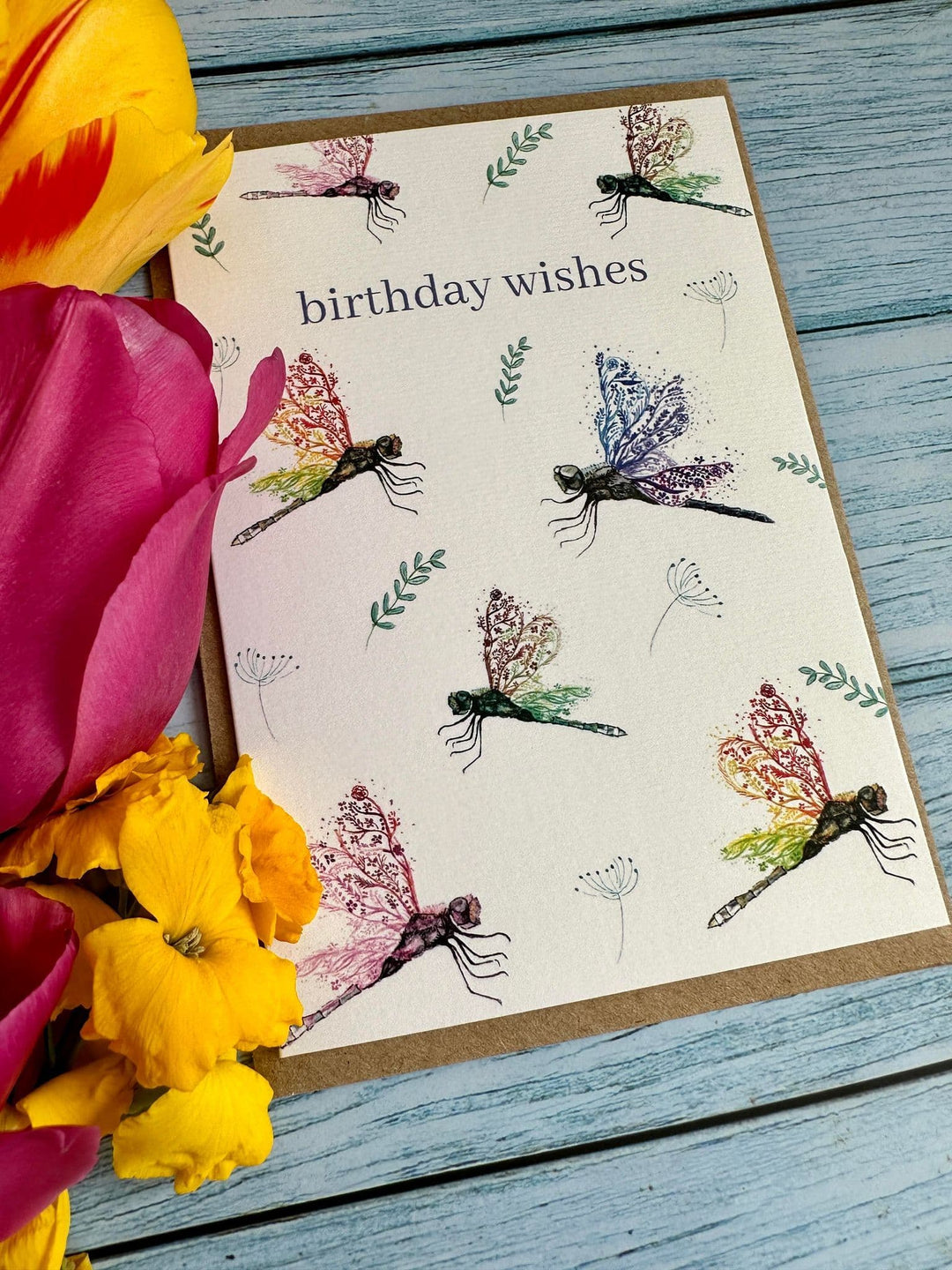 BIRTHDAY WISHES DRAGONFLY ECO CARD