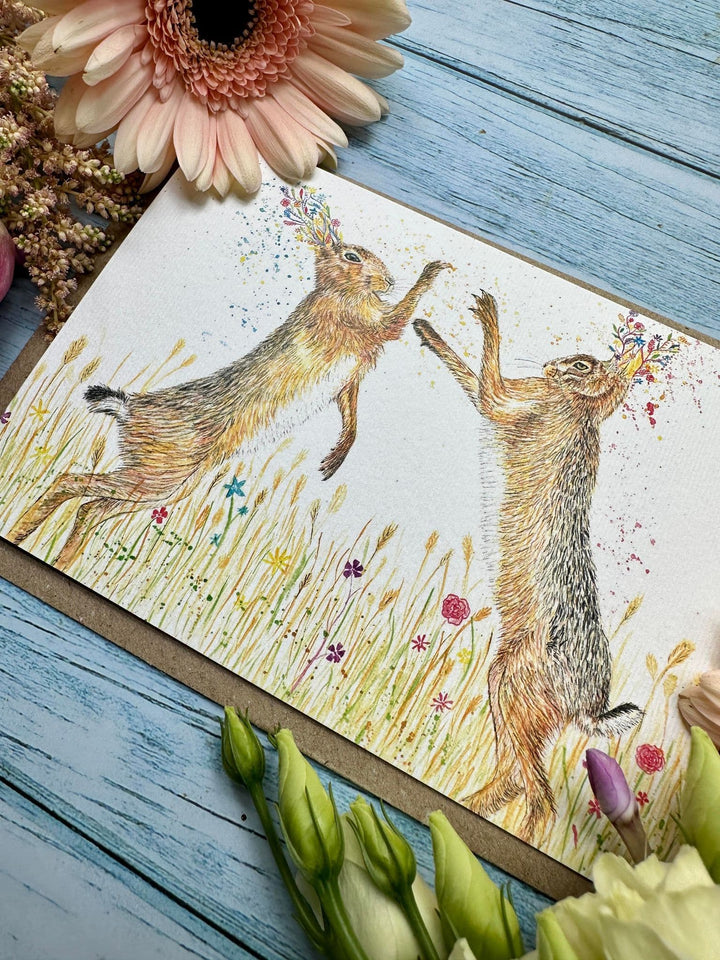 BOXING HARES ECO-CARD