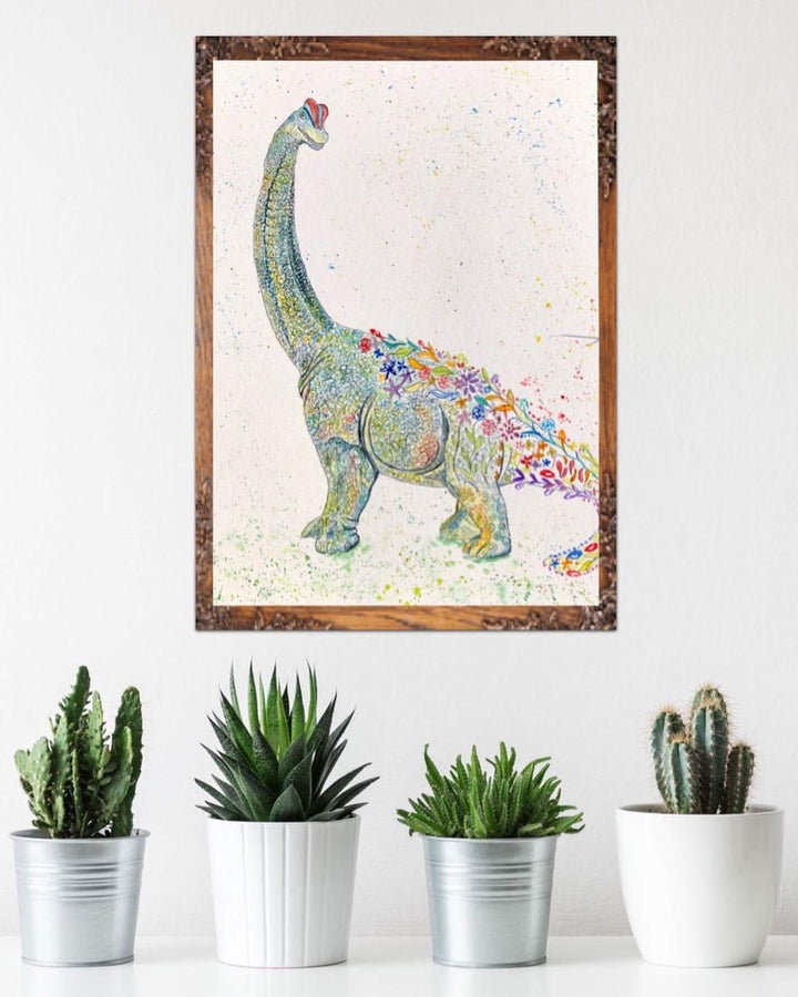 BRIAN THE BRACHIOSAURUS - SIGNED PRINT