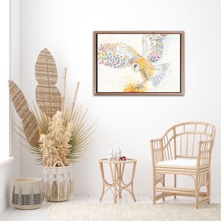 BUNTY THE BARN OWL SIGNED PRINT