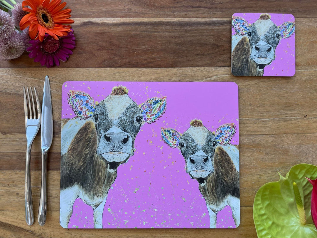 CLOVER THE COW CORK PLACEMAT