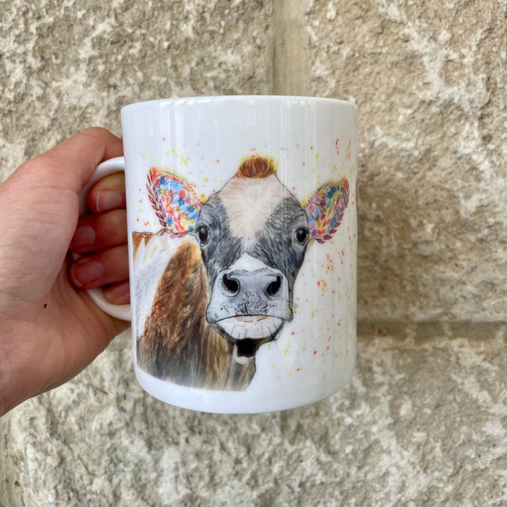 CLOVER THE COW LARGE BONE CHINA MUG