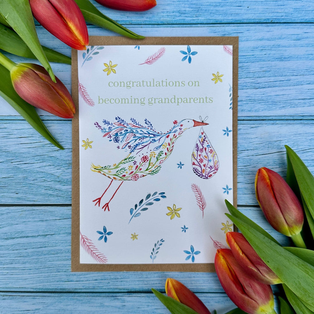 CONGRATULATIONS ON BECOMING GRANDPARENTS ECO CARD