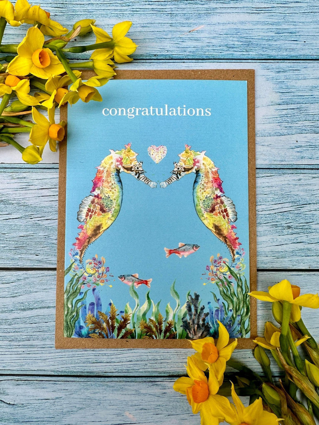 CONGRATULATIONS SEAHORSES ECO-CARD