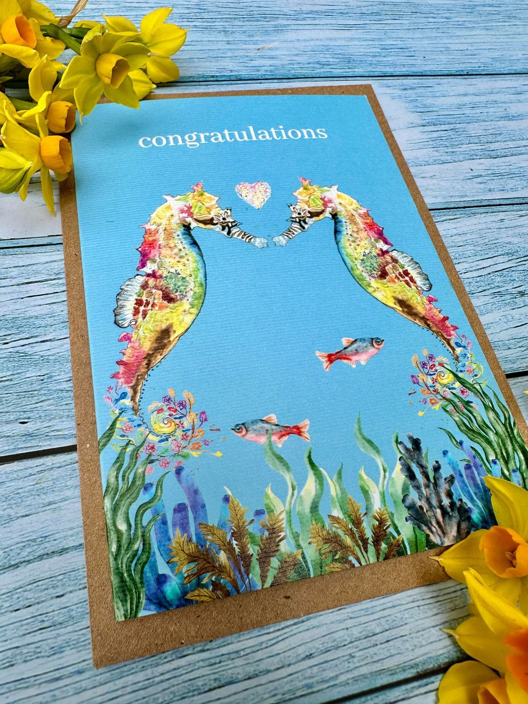 CONGRATULATIONS SEAHORSES ECO-CARD