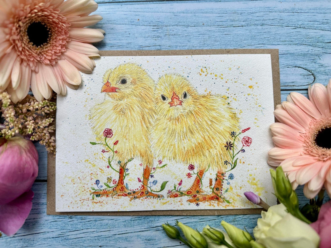 CONNIE AND CLYDE THE CHICKS ECO-CARD