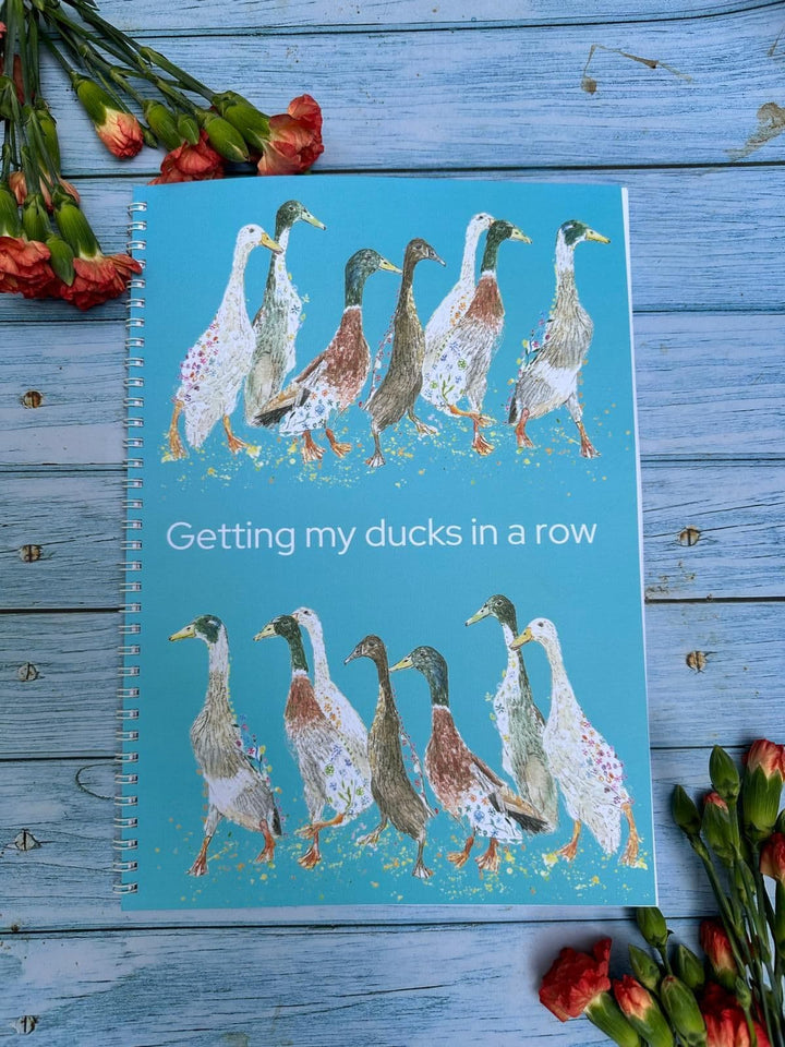 DUCKS IN A ROW A4 NOTEPAD