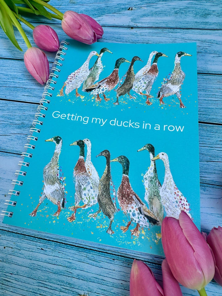 DUCKS LINED ECO FRIENDLY NOTEBOOK - A5 - UK MADE