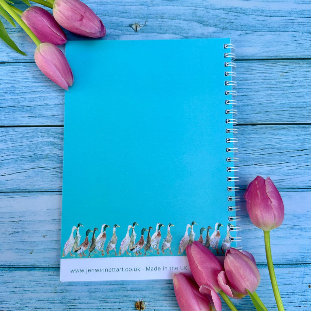 DUCKS LINED ECO FRIENDLY NOTEBOOK - A5 - UK MADE