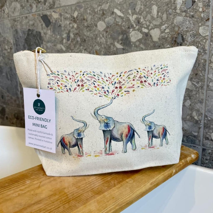 ELI THE ELEPHANT LINED MINI BAG