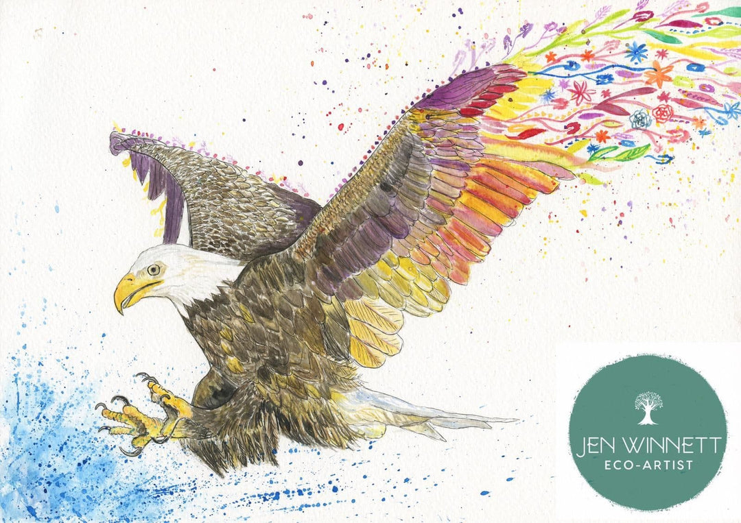 EVIE THE EAGLE - SIGNED PRINT