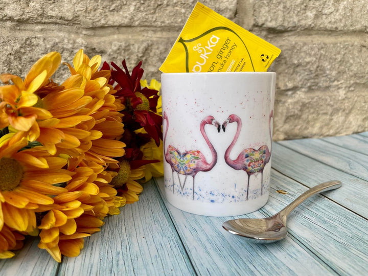 FLAMINGO LARGE BONE CHINA MUG