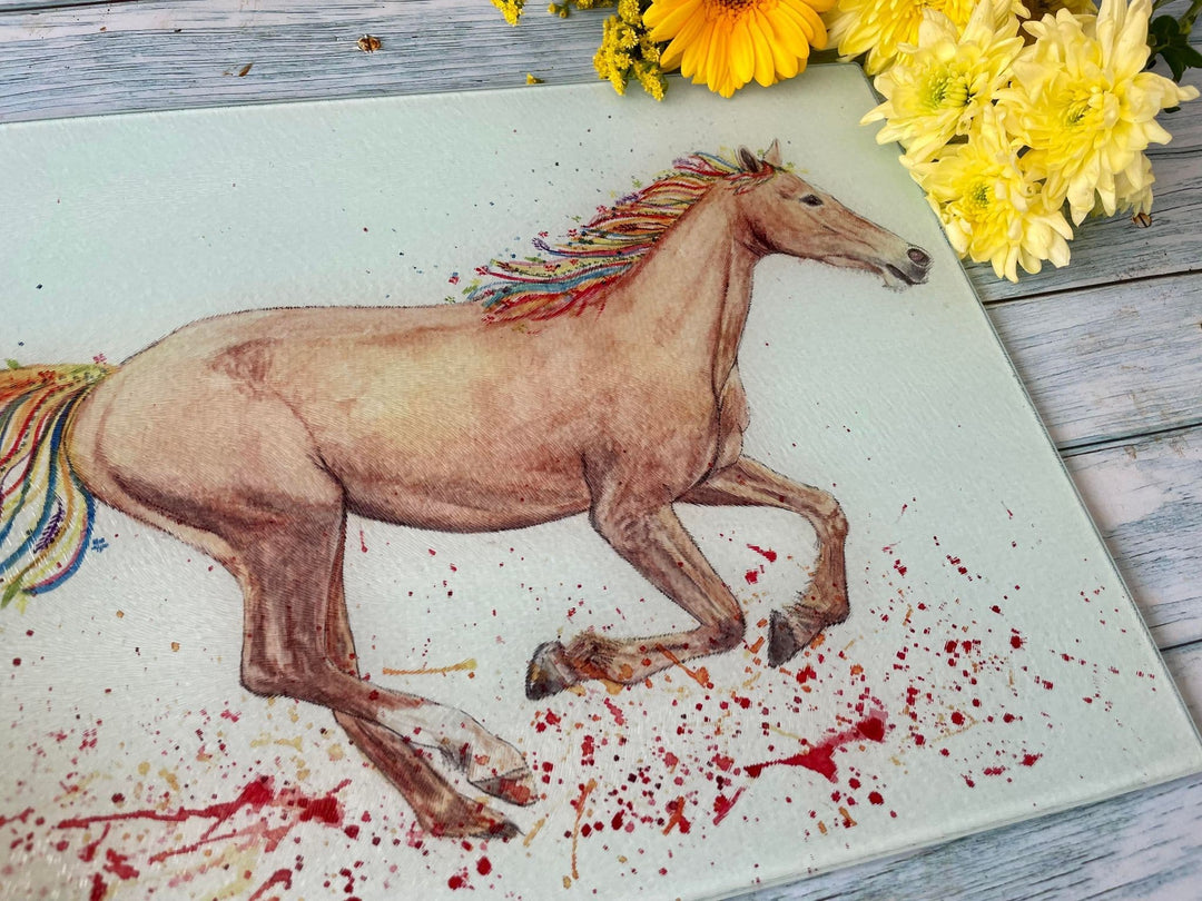 FLICKA THE HORSE CHOPPING BOARD