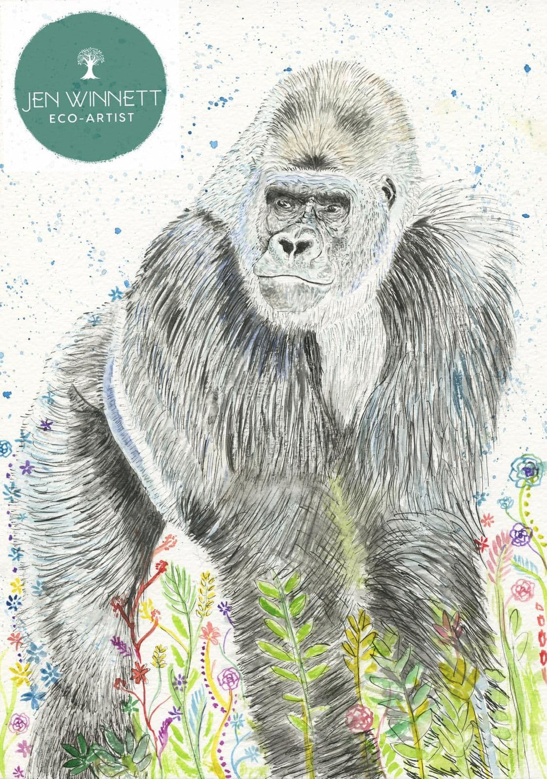 GEORGE THE GORILLA - SIGNED PRINT