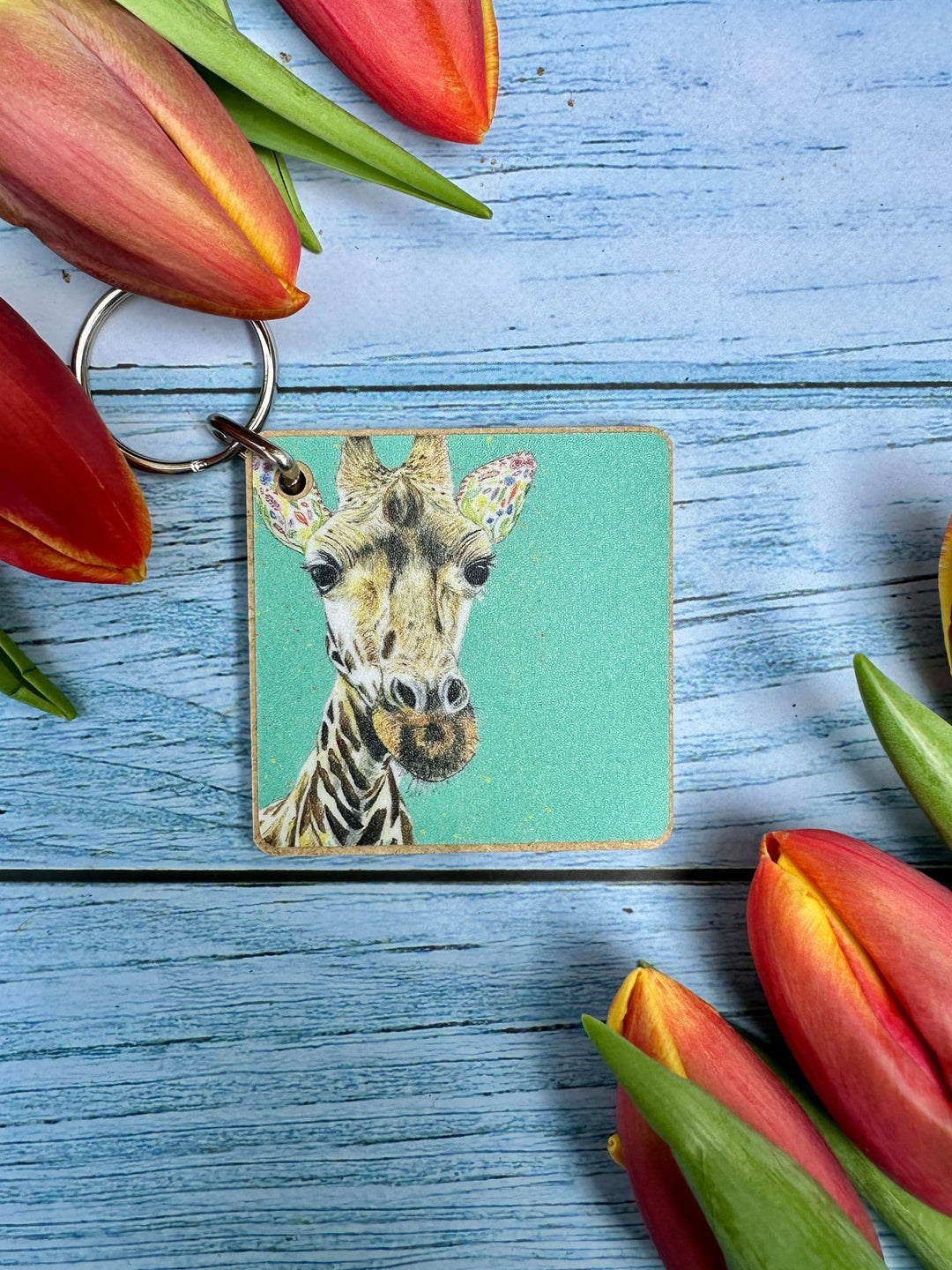 GEORGIE THE GIRAFFE ECO KEYRING