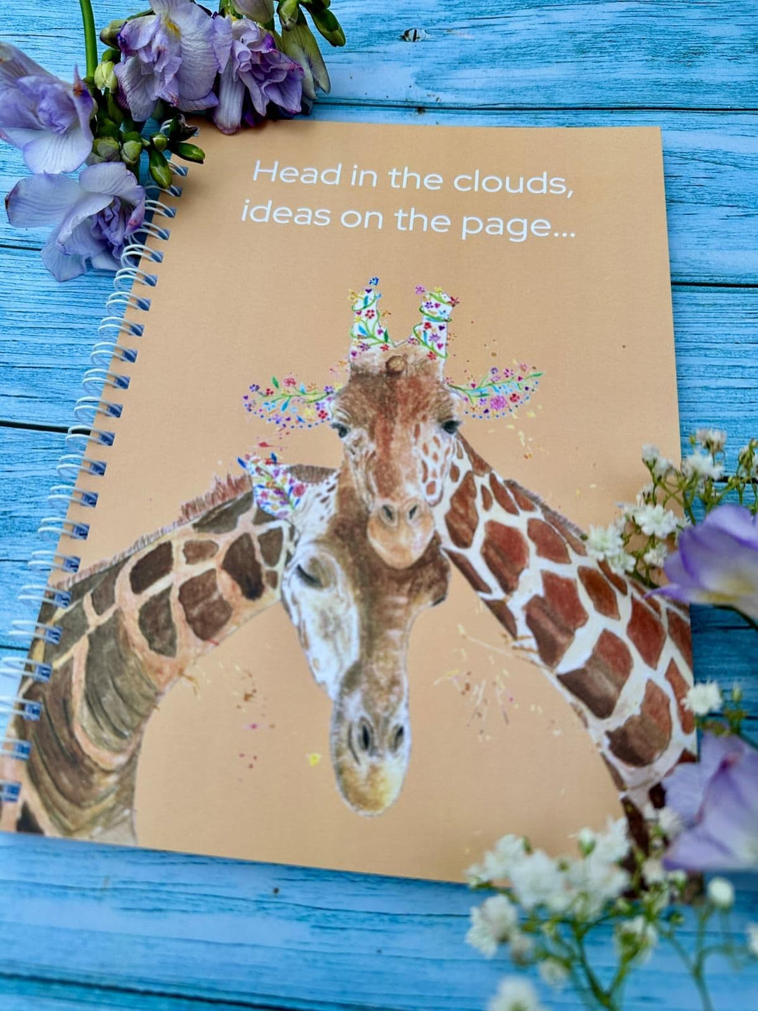 GIRAFFE LINED ECO FRIENDLY NOTEBOOK - A5 - UK MADE