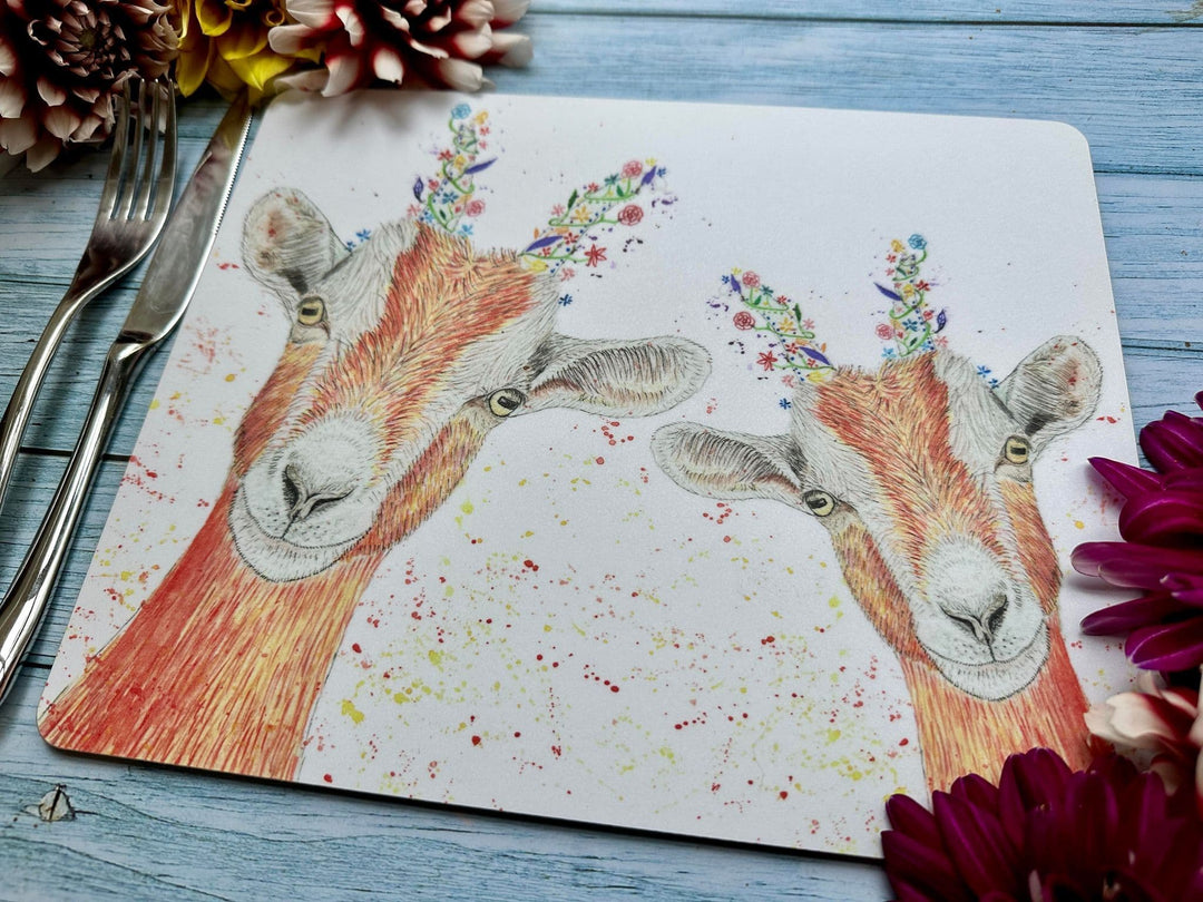 GORDON THE GOAT LUXURY CORK PLACEMAT