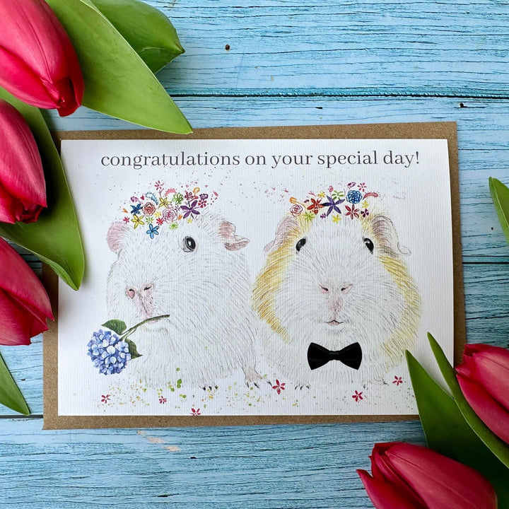 GUINEA PIG WEDDING ECO CARD
