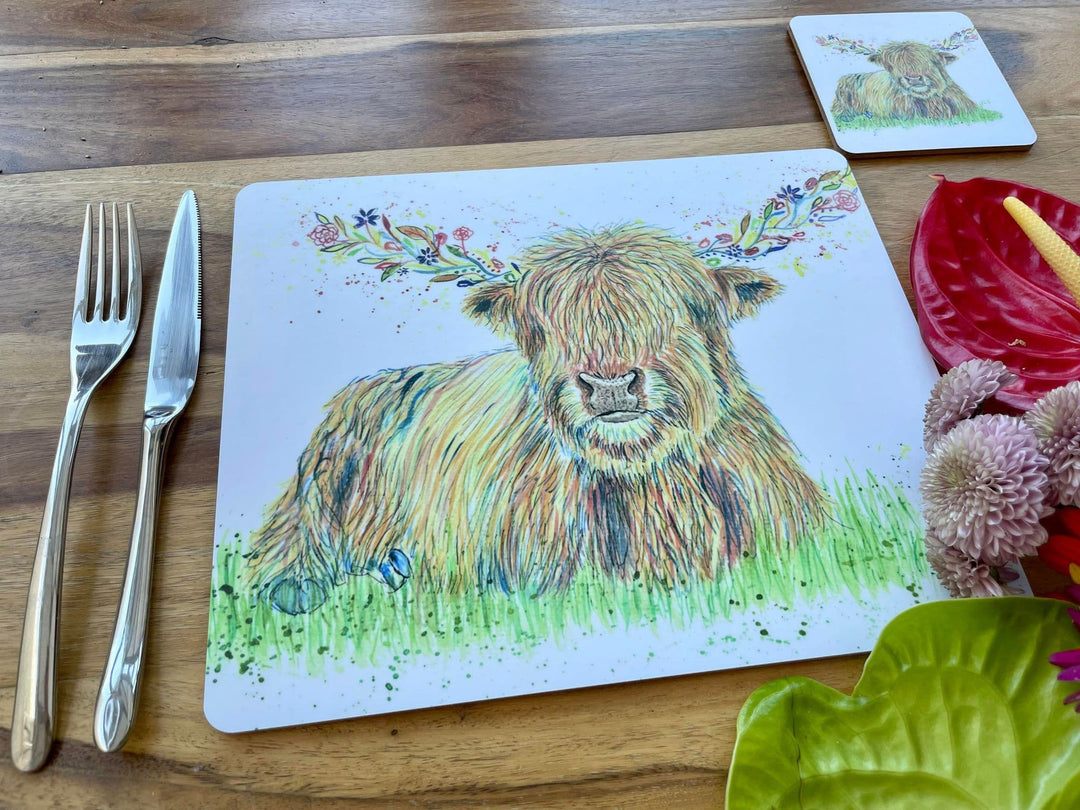 HAGRID THE HIGHLAND COO CORK PLACEMAT