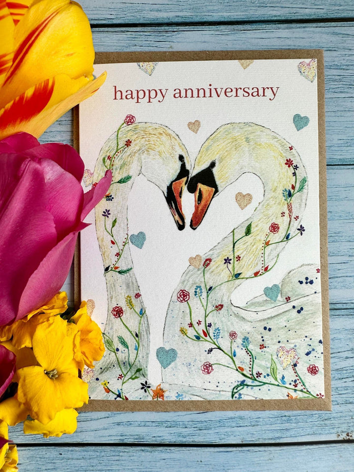 HOPELESSLY DEVOTED SWANS ECO CARD