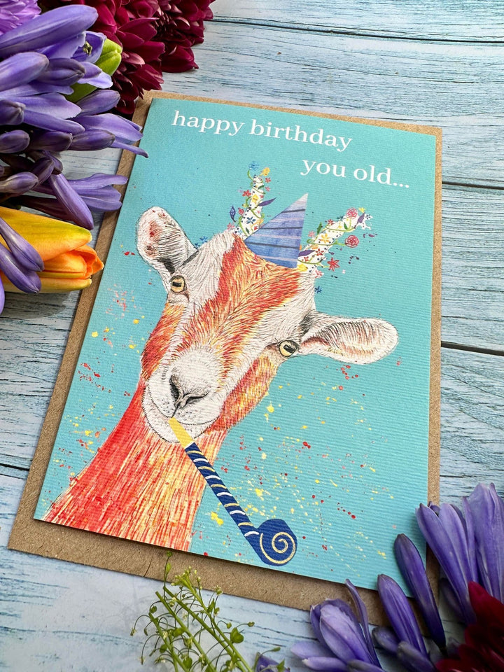 HAPPY BIRTHDAY YOU OLD GOAT ECO CARD