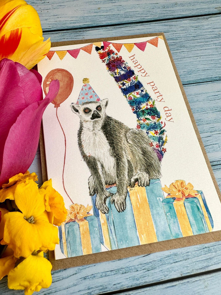 HAPPY PARTY DAY LEMUR ECO CARD