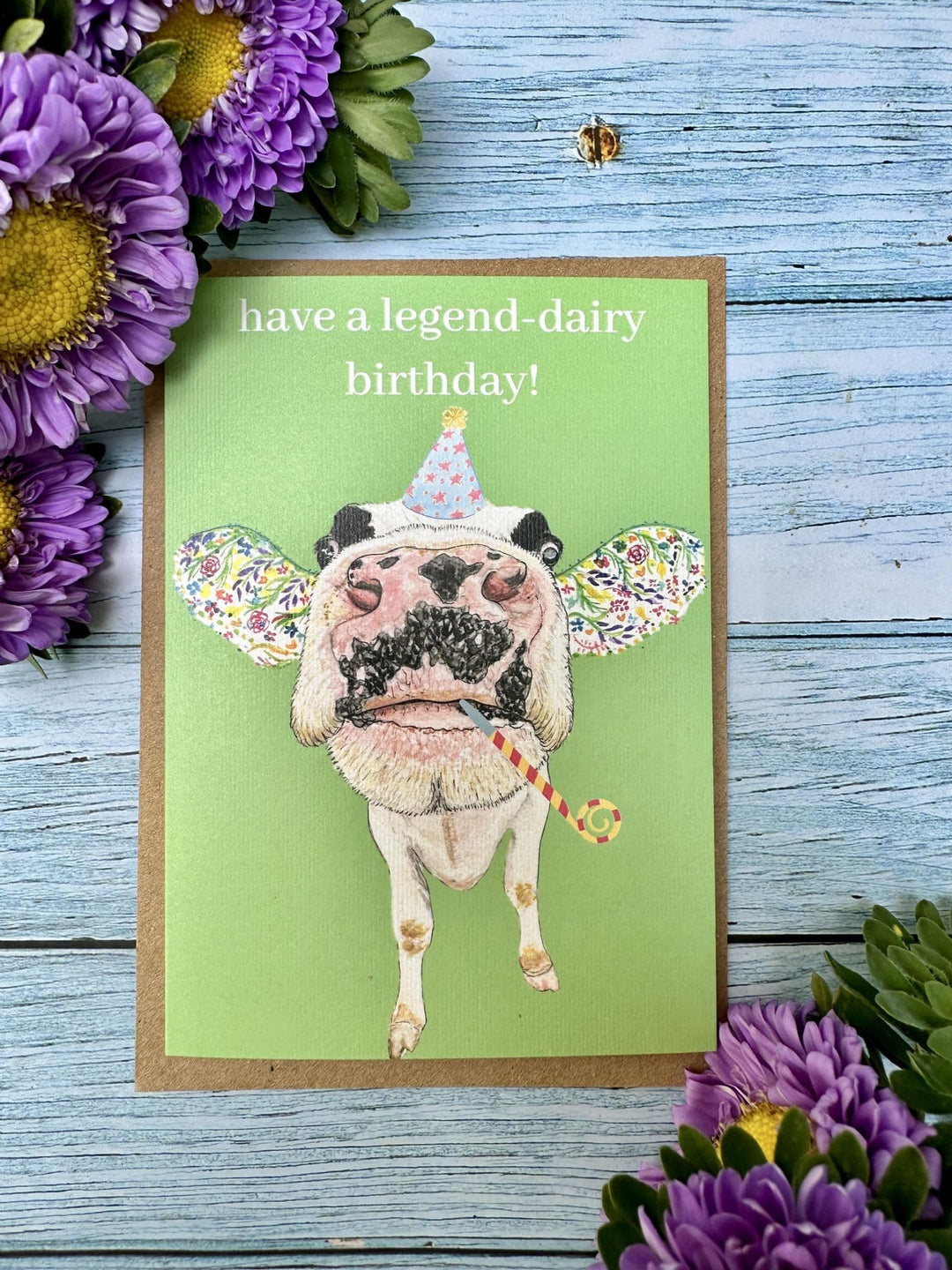 HAVE A LEGEND DAIRY BIRTHDAY COW ECO CARD