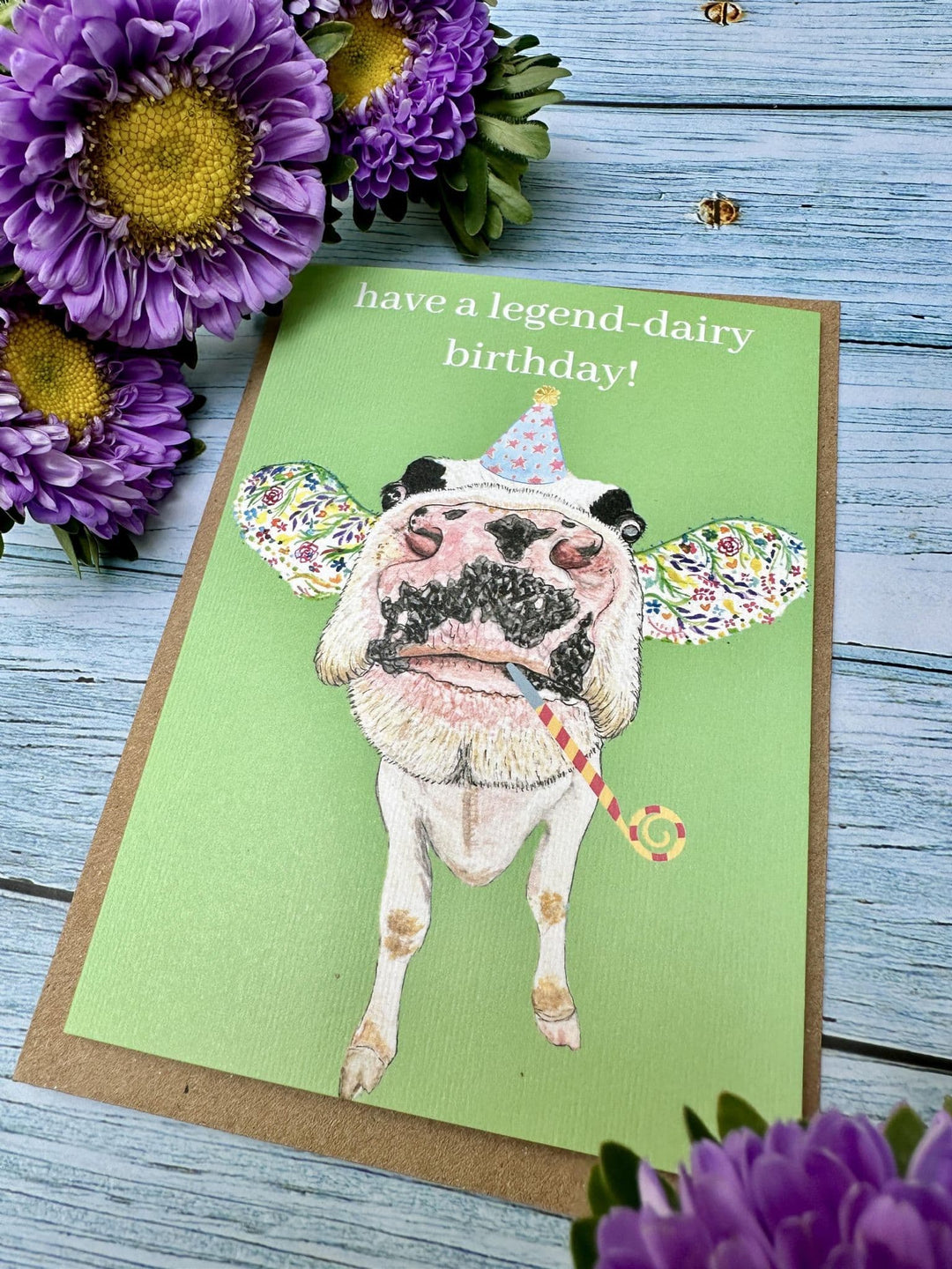 HAVE A LEGEND DAIRY BIRTHDAY COW ECO CARD