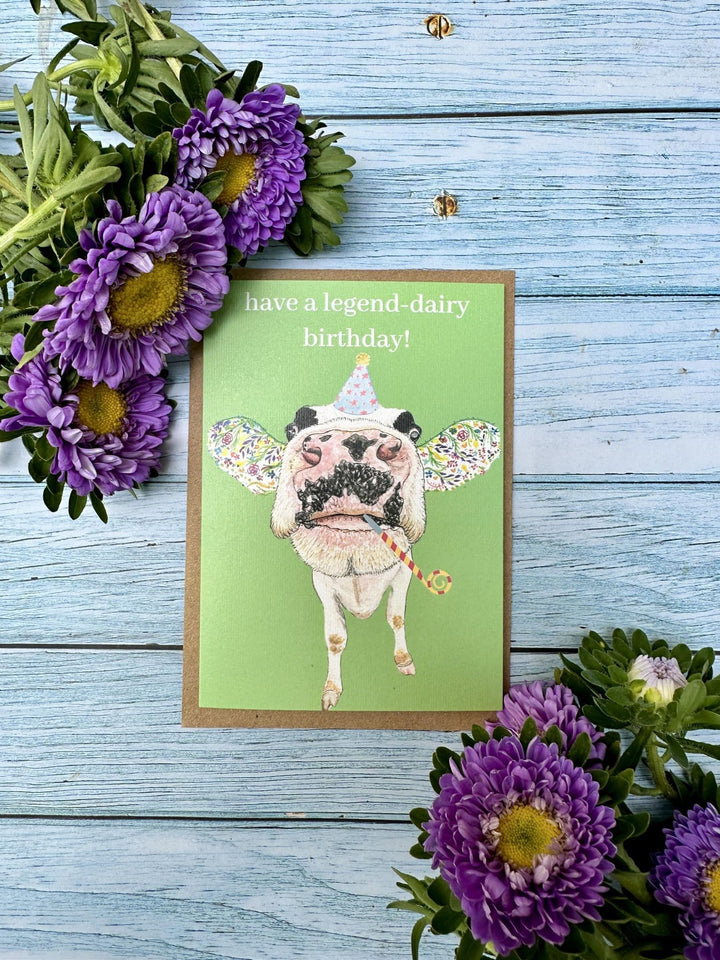 HAVE A LEGEND DAIRY BIRTHDAY COW ECO CARD