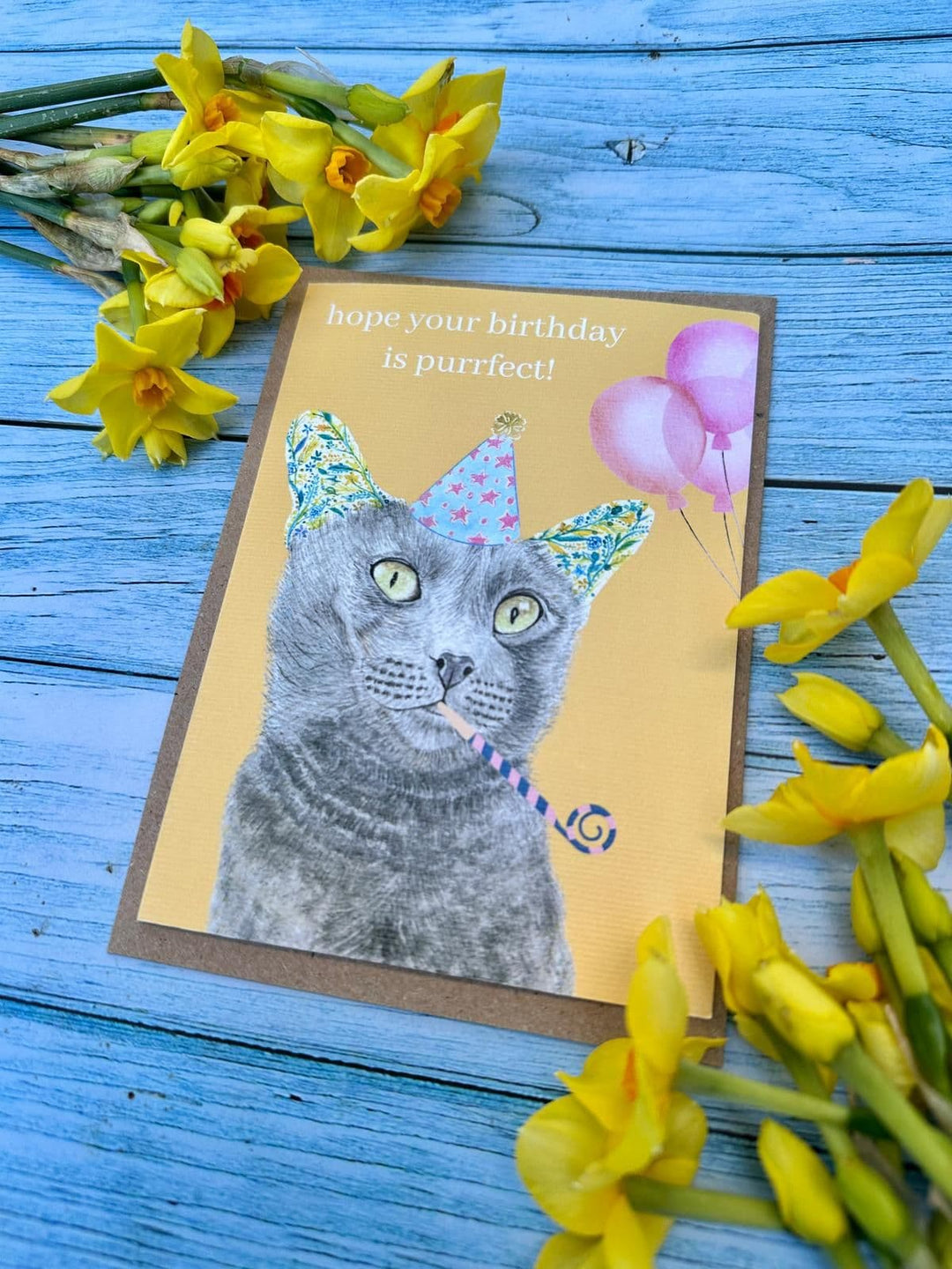HAVE A PURRFECT BIRTHDAY CAT ECO CARD