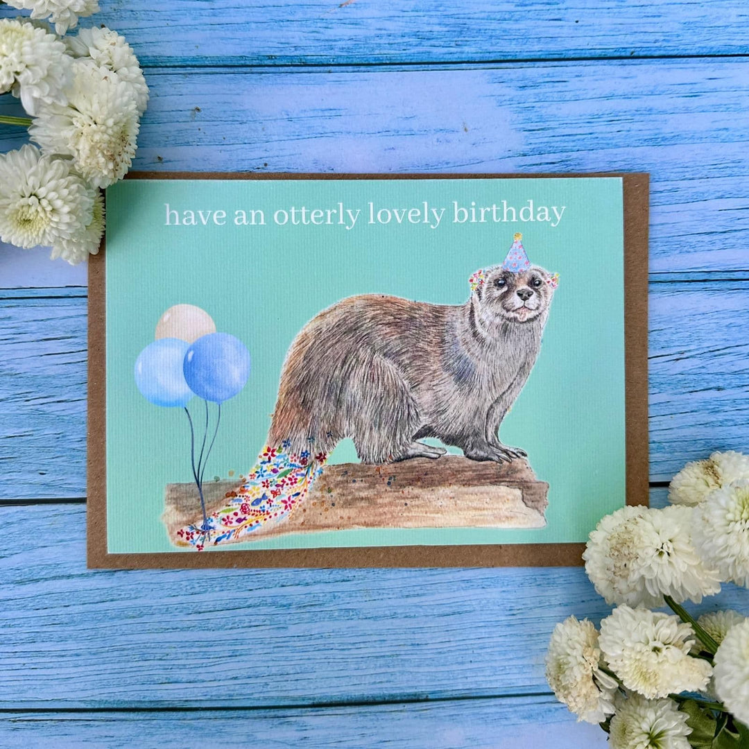 HAVE AN OTTERLY LOVELY BIRTHDAY ECO-CARD