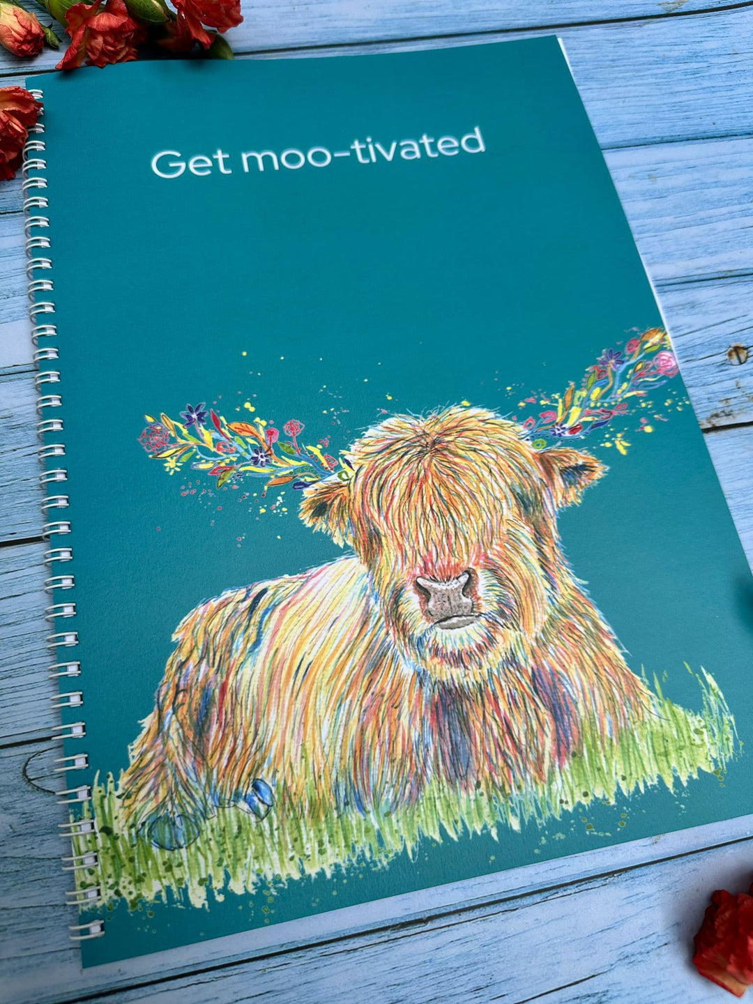 HIGHLAND COW A4 NOTEPAD