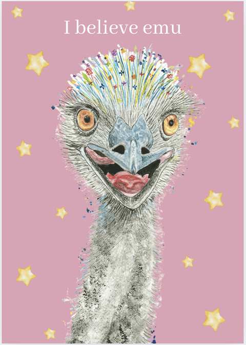 I BELIEVE EMU PRINT