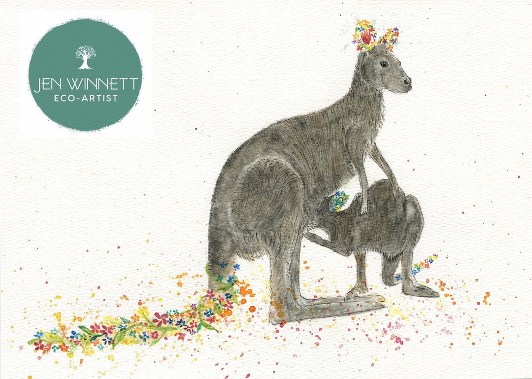 KANGA AND ROO - SIGNED PRINT