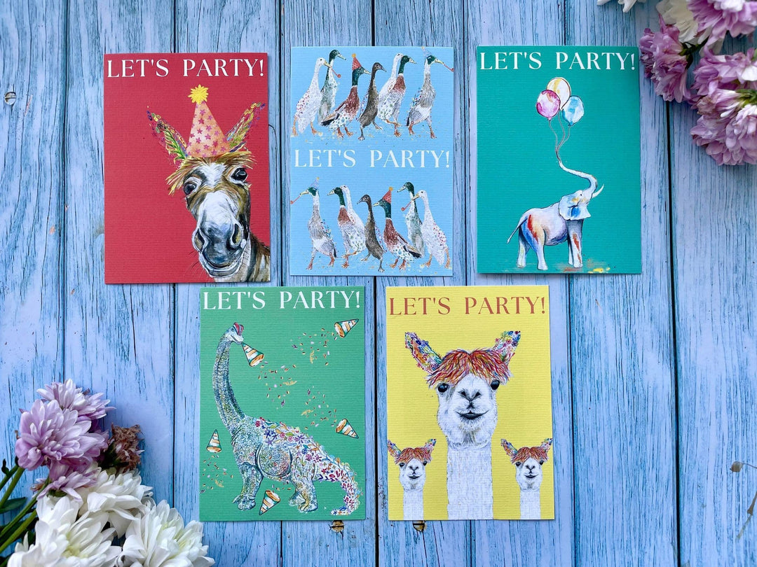 LILY THE LLAMA PARTY INVITATIONS - PACK OF 10