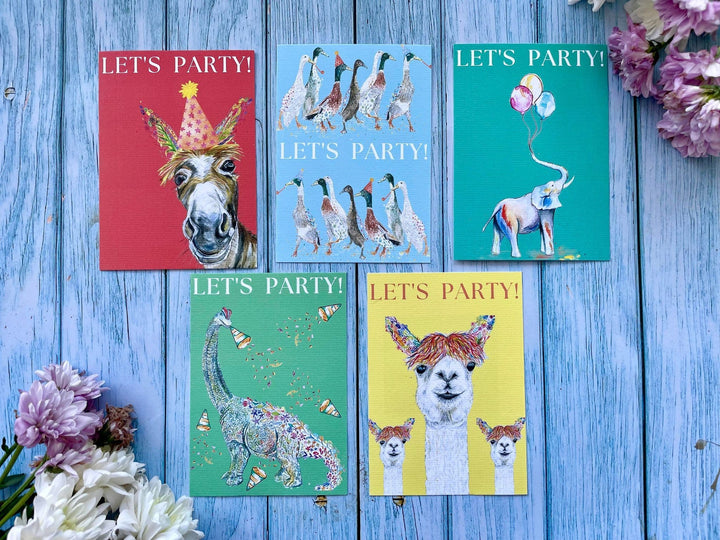 LILY THE LLAMA PARTY INVITATIONS - PACK OF 10