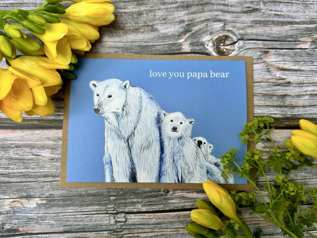 LOVE YOU PAPA BEAR ECO CARD